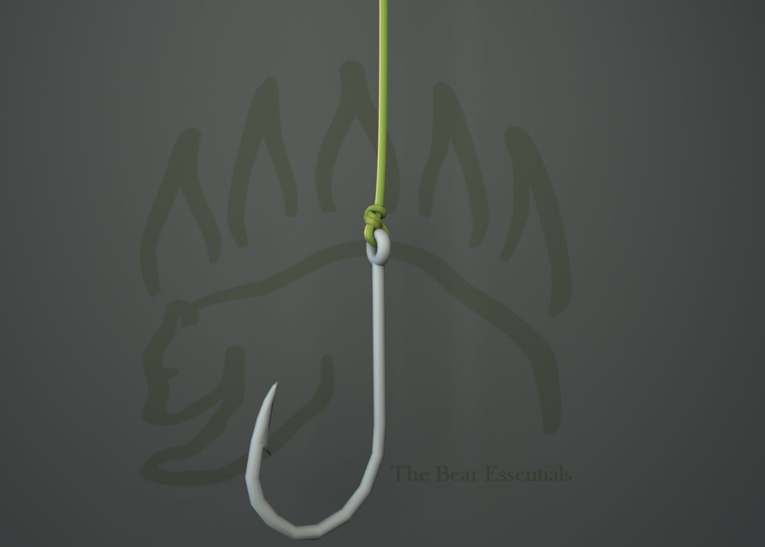bear on a fishing line hook Mustad R73-9671 Streamer Bear's Den Fly Co Hand tied using either 8 or 12 inch monofilament or nylon coated stainless steel wire leaders and are available in a variety of styles Boyd's Bear- Hook Line &