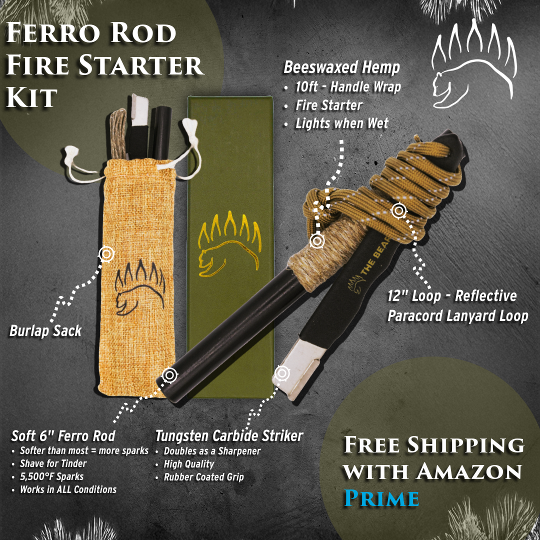 Ferro Rod & Tungsten Striker Kit