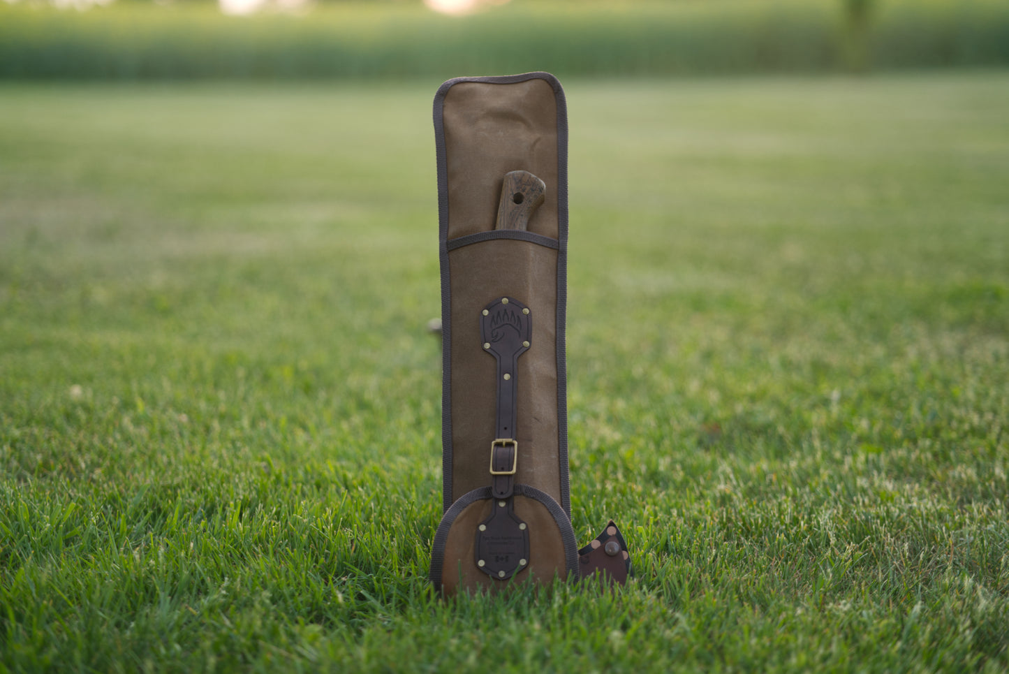 Waxed canvas saw and axe case