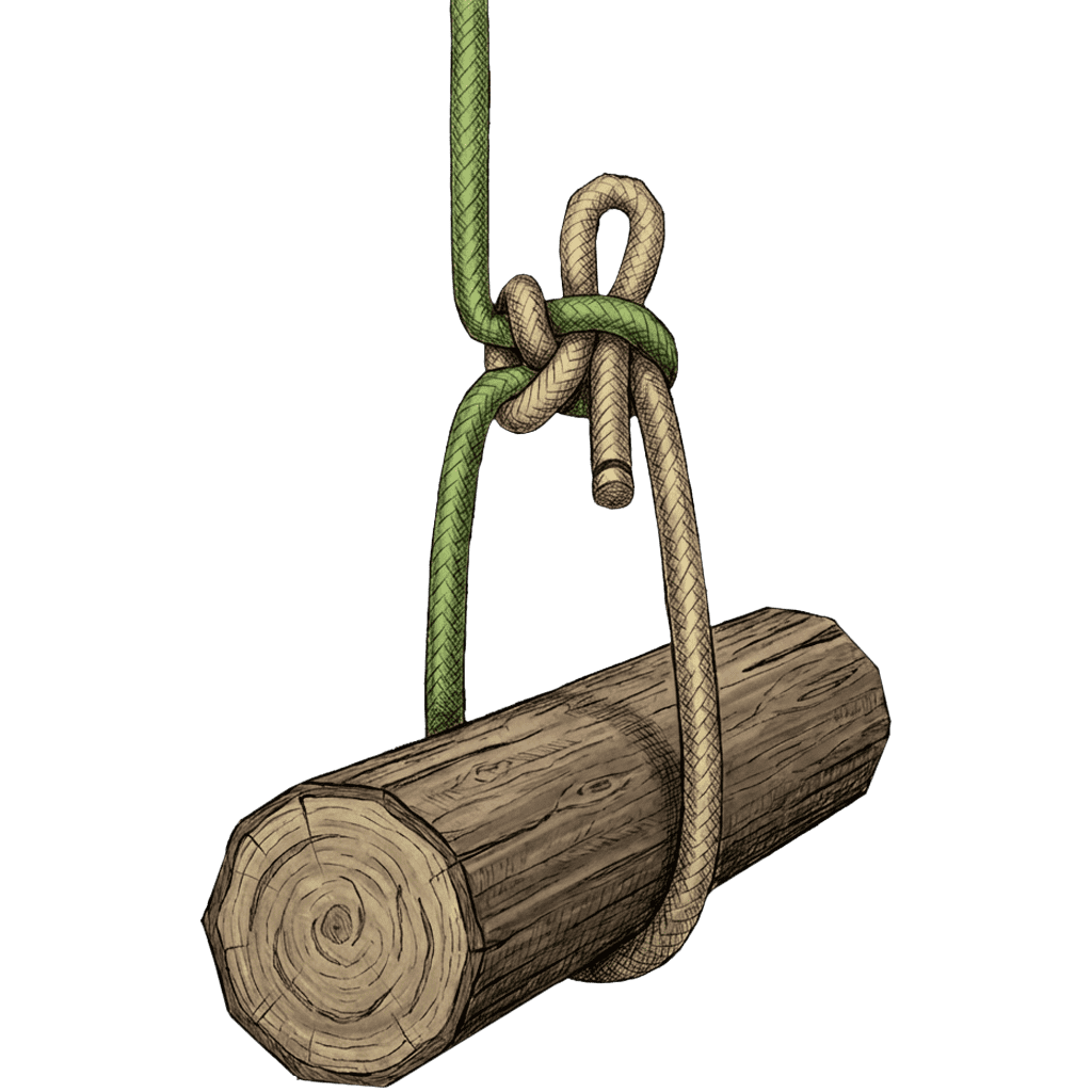 Step-by-step diagram showing how to tie the Lapp Knot (Slipped Loop Version), with red arrows marking each stage.