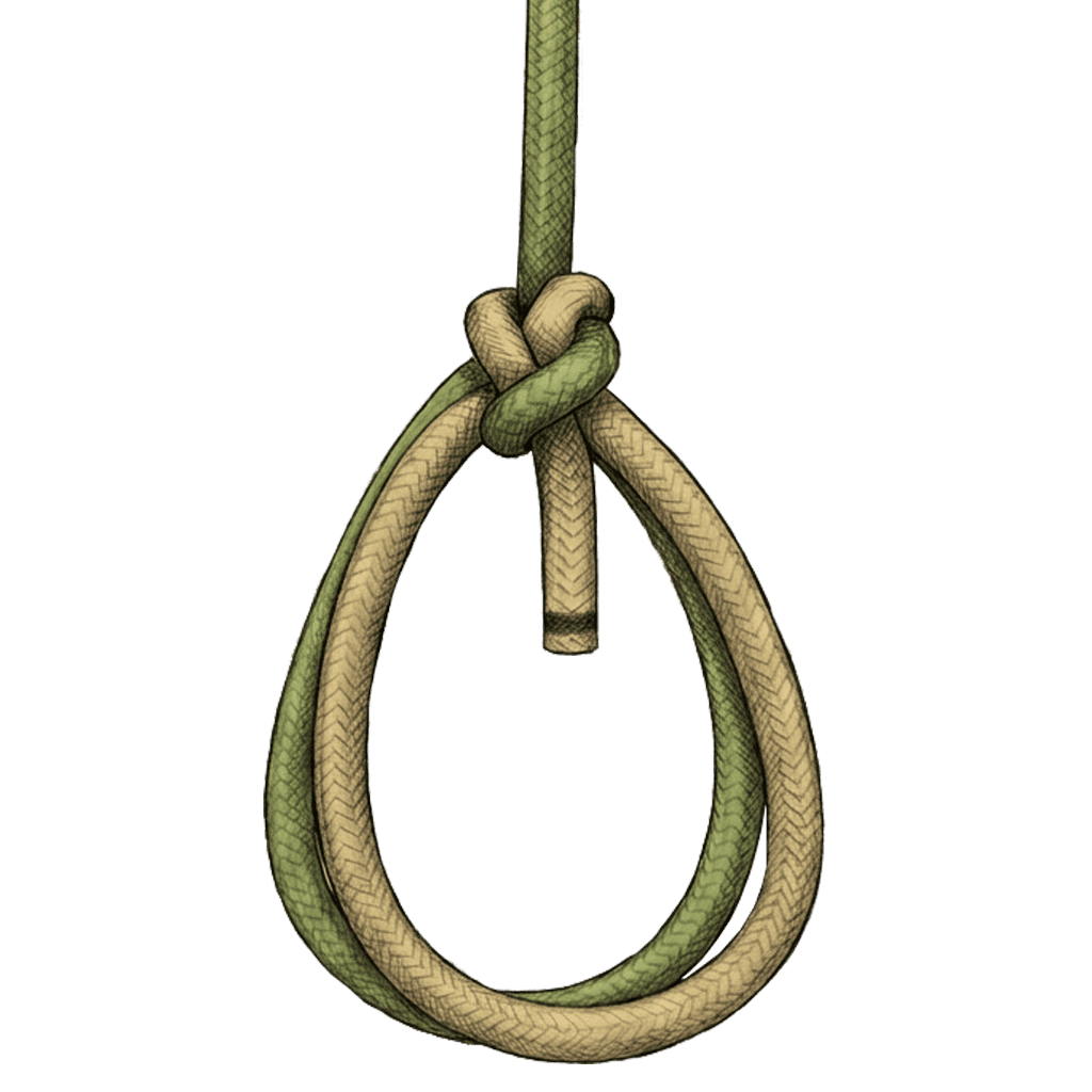 3D render of the completed French Bowline