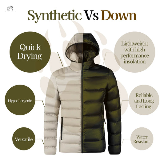 synthetic vs down