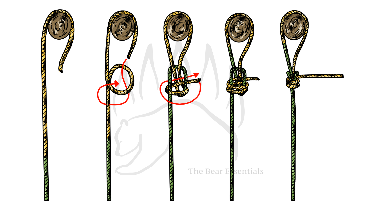 How to Tie The Double Dragon Loop Knot (Rope End Method)