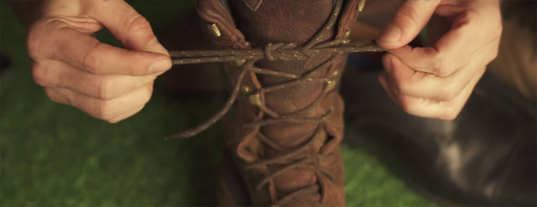 how to tie hiking boots berluti knot method