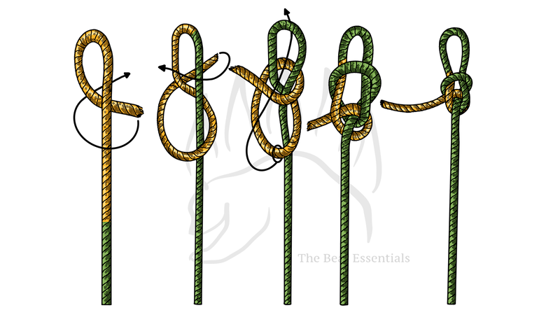 Step-by-step guide showing how to tie the Angler’s Loop (Perfection Loop) knot.