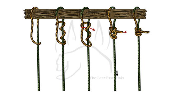 How to Tie the Adjustable Grip Hitch - The Bear Essentials Outdoors Co.