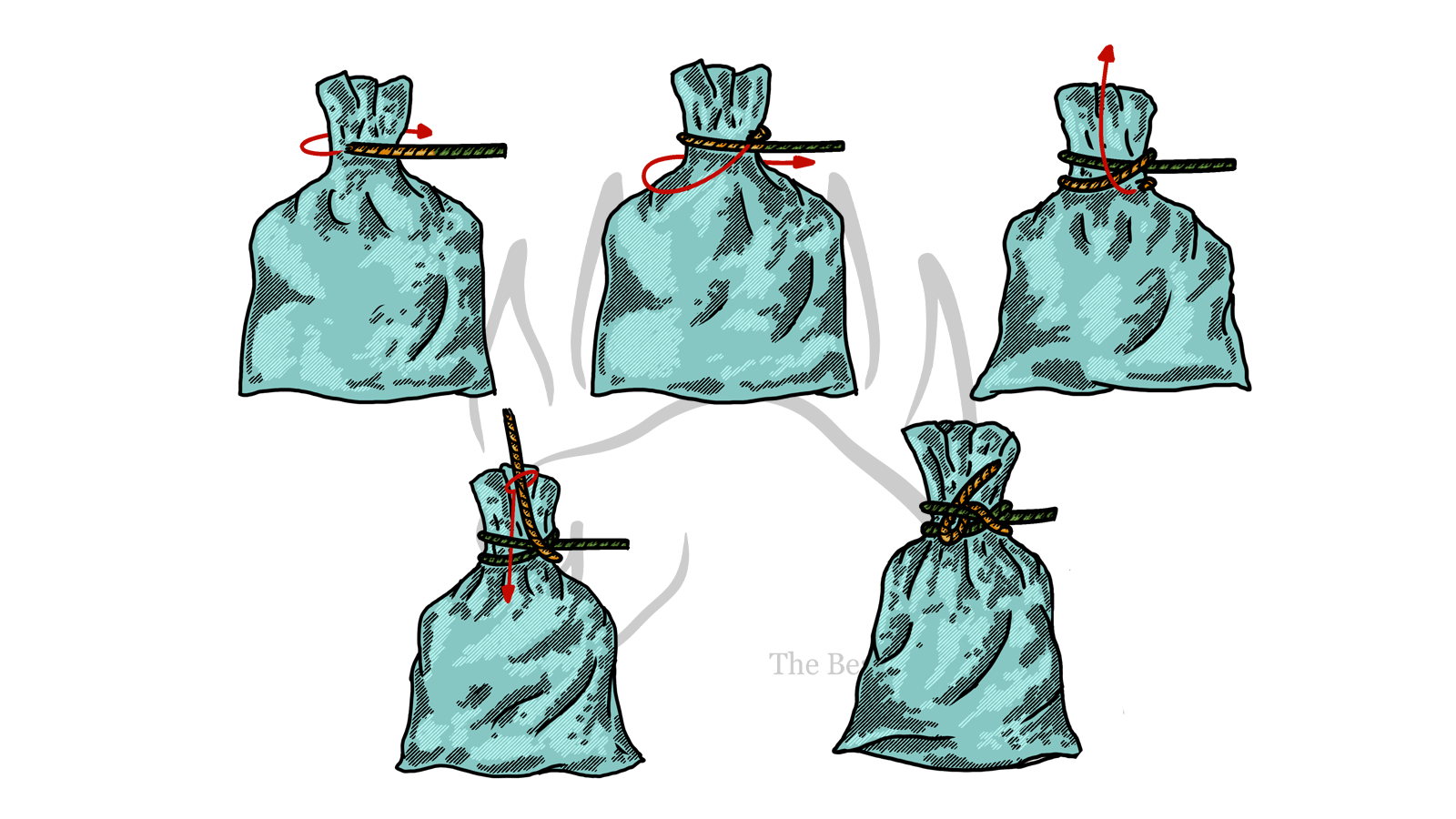 How to Tie the Bag Knot (Slipped) - The Bear Essentials Outdoors Co.