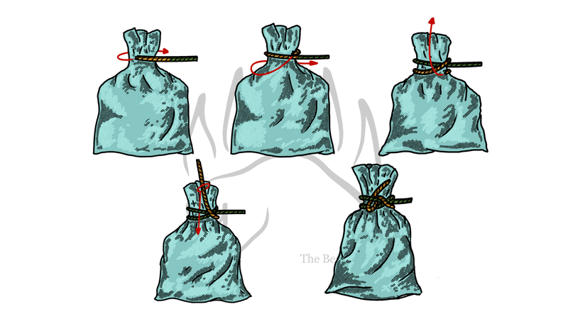 How to Tie the Bag Knot (Slipped) - The Bear Essentials Outdoors Co.