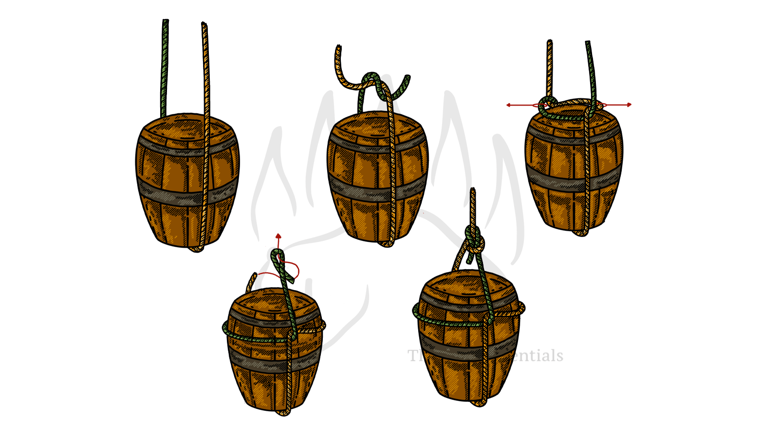 How to Tie the Barrel Hitch (2 Legged) - The Bear Essentials Outdoors Co.