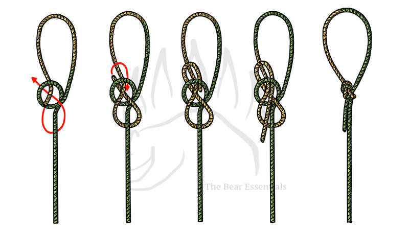 How to Tie the Bowline with Yosemite Finish - The Bear Essentials Outdoors Co.