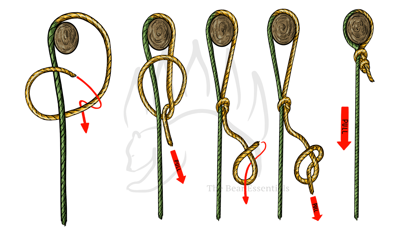 How to Tie the Canadian Jam Knot - The Bear Essentials Outdoors Co.