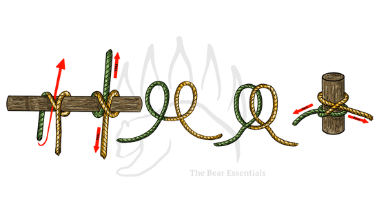 How to Tie The Clove Hitch - The Bear Essentials Outdoors Co.