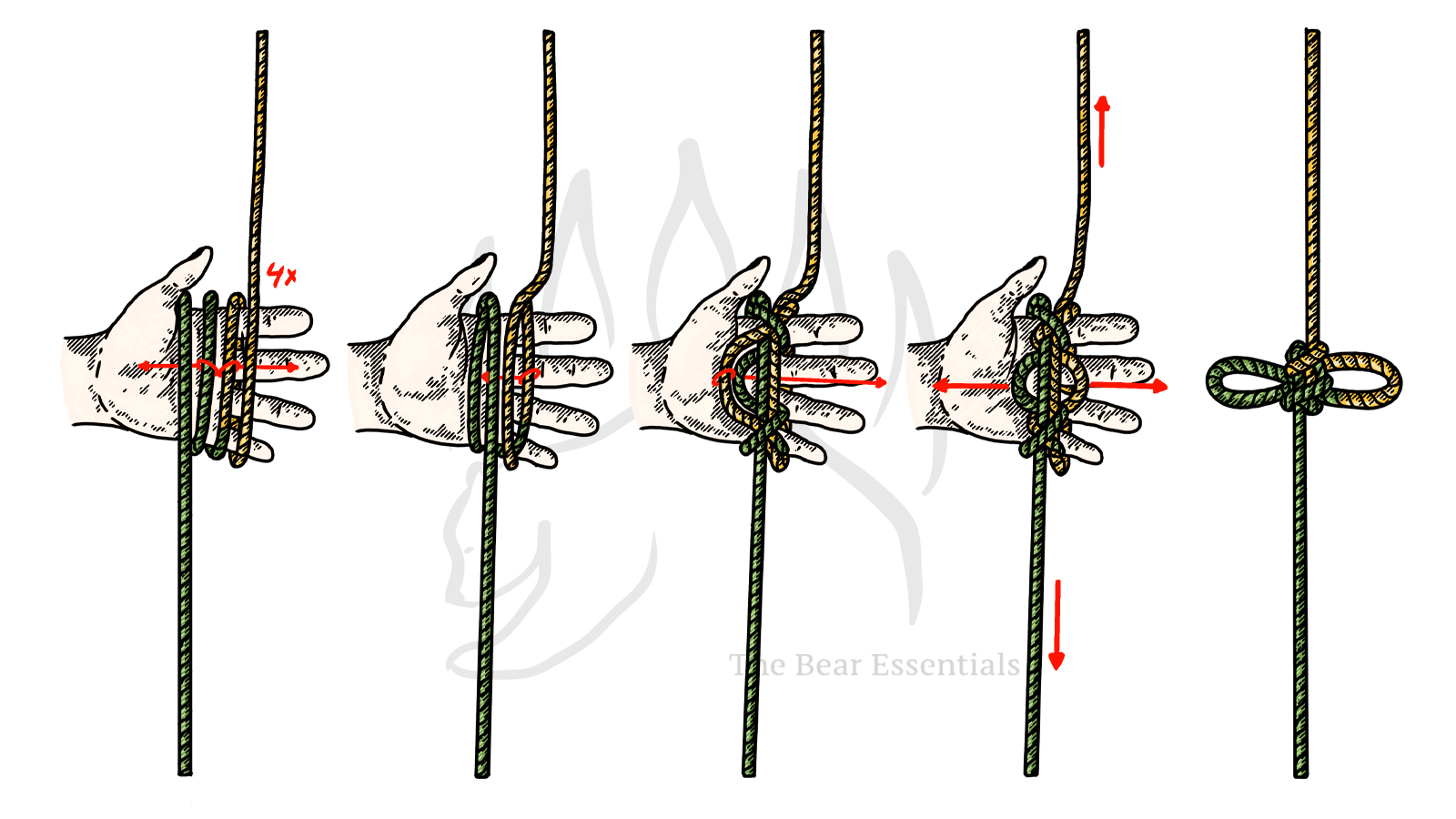 How to Tie the Double Alpine Butterfly Loop - The Bear Essentials Outdoors Co.