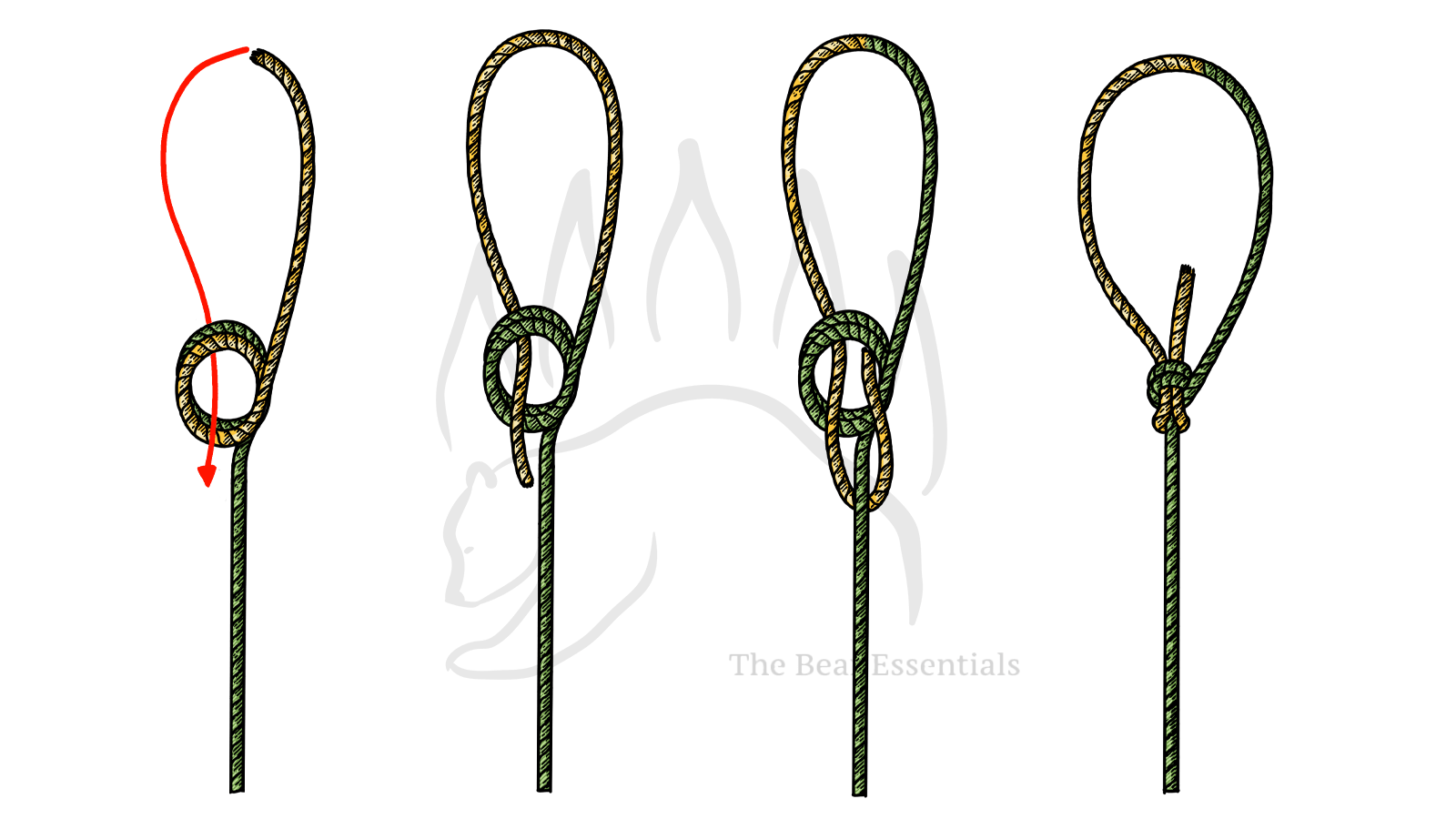 How to Tie the Double Bowline - The Bear Essentials Outdoors Co.