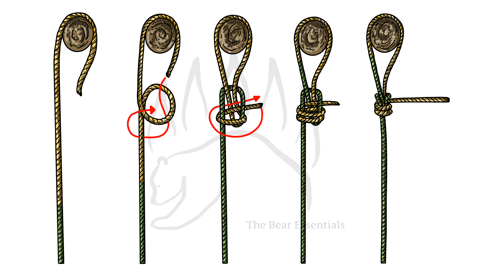 How to Tie The Double Dragon Loop Knot (Rope End Method) - The Bear Essentials Outdoors Co.
