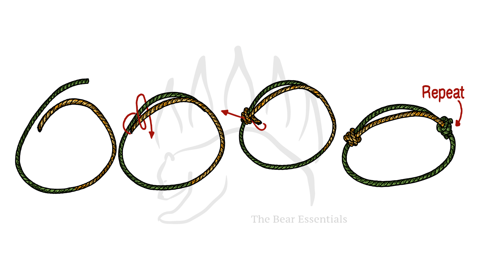 How to Tie the Double Rolling Hitch Bend - The Bear Essentials Outdoors Co.