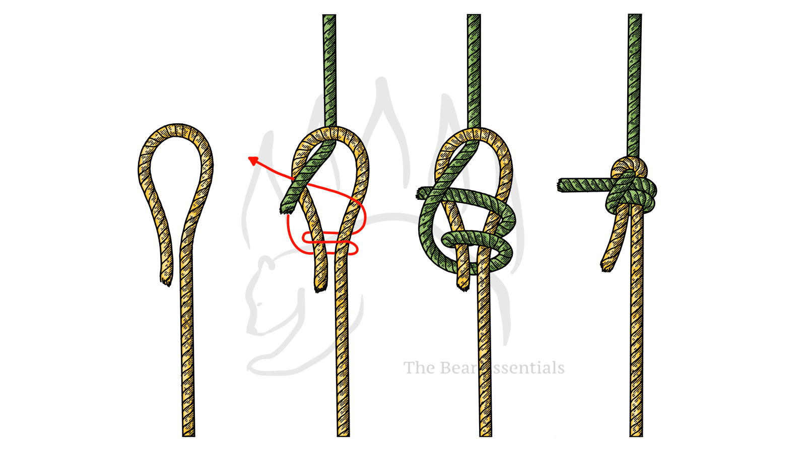 How to Tie the Double Sheet Bend - The Bear Essentials Outdoors Co.