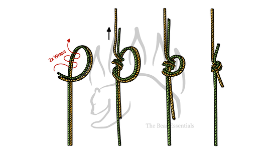 How to Tie the Double Surgeon’s Knot (Bend) - The Bear Essentials Outdoors Co.