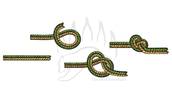 How To Tie the Flat Overhand Bend - The Bear Essentials Outdoors Co.