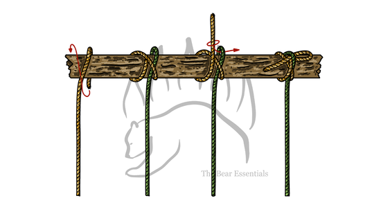 How to Tie the Ground Line Hitch (Picket-Line Hitch) - The Bear Essentials Outdoors Co.