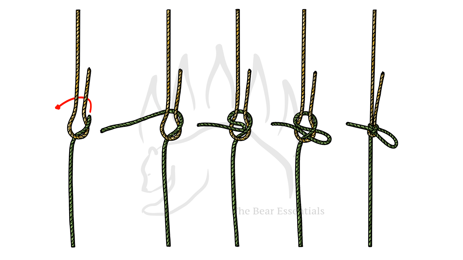 How to Tie the Lapp Knot - Bend Version - The Bear Essentials Outdoors Co.