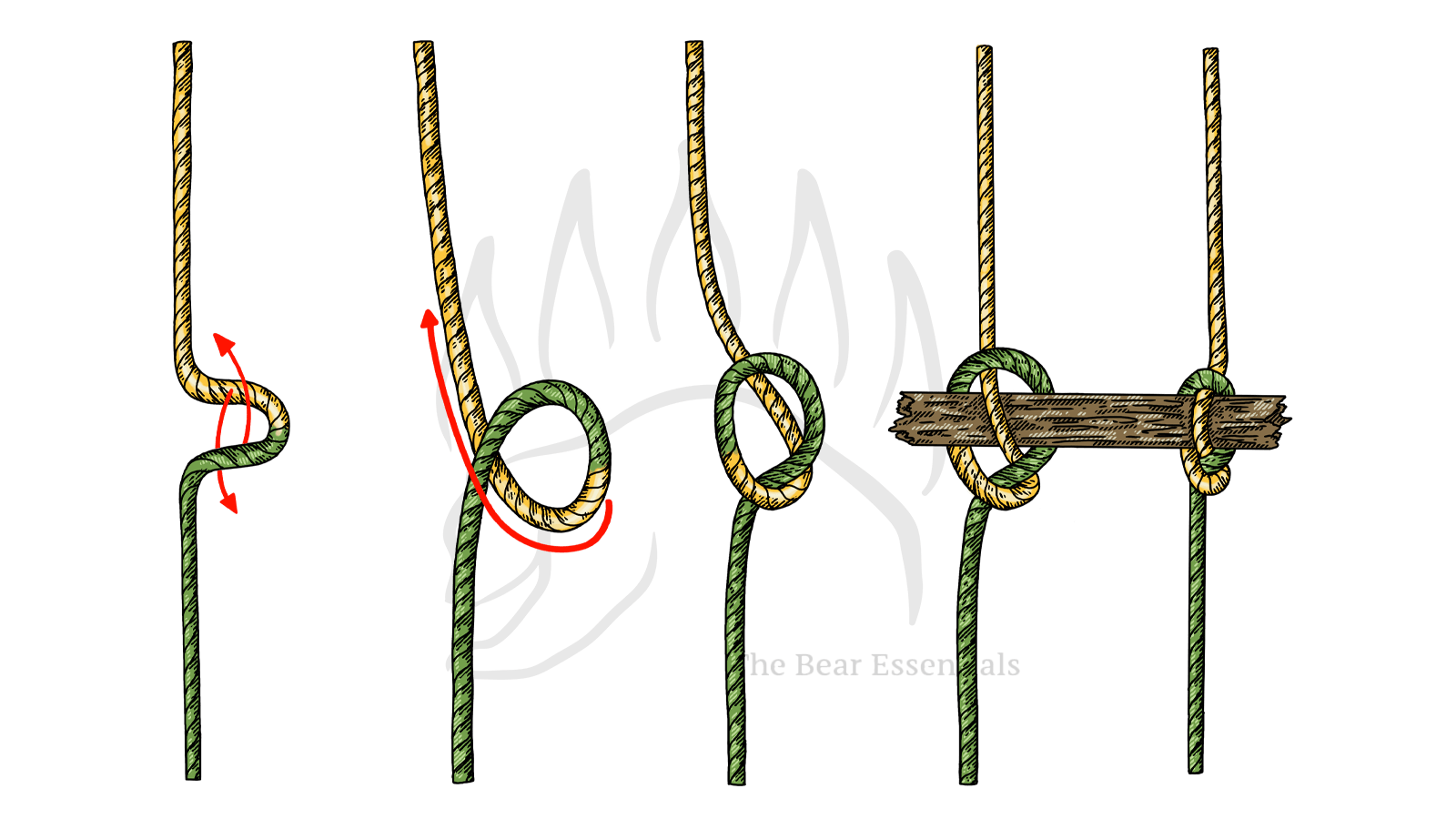 How To Tie the Marlinspike Hitch - The Bear Essentials Outdoors Co.