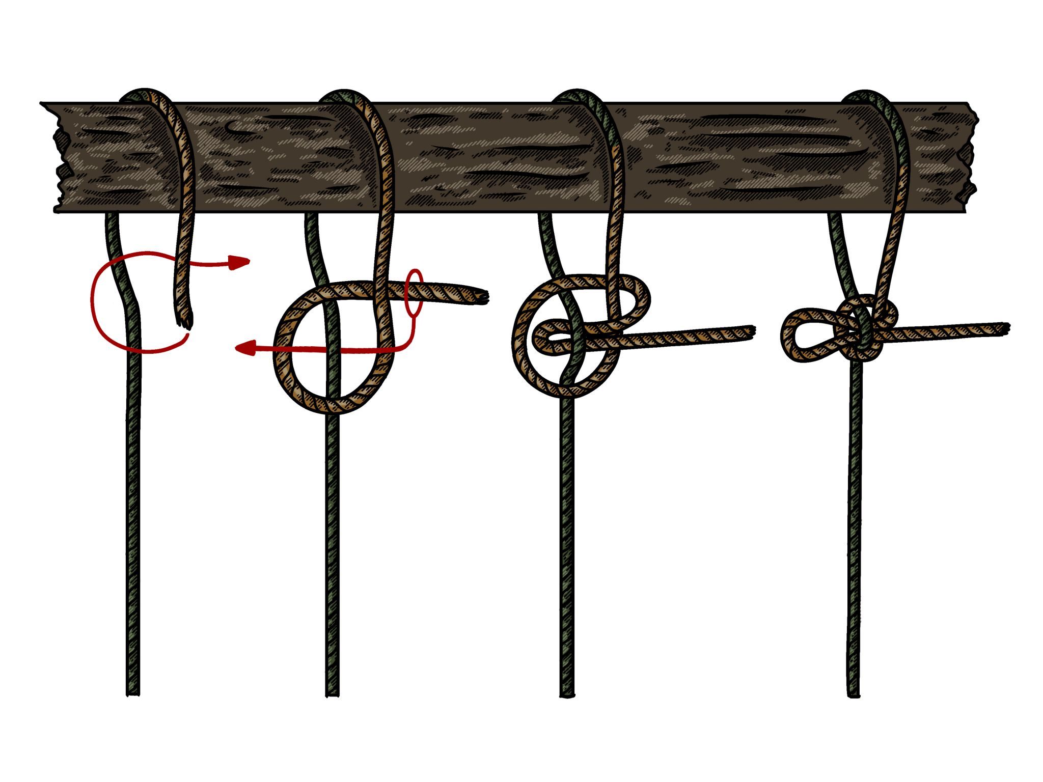 How to Tie The Mooring Hitch - The Bear Essentials Outdoors Co.