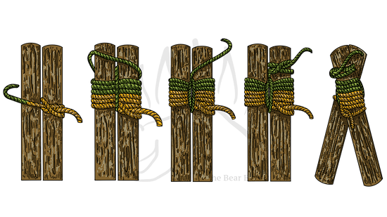 How To Tie the Shear Lashing - The Bear Essentials Outdoors Co.