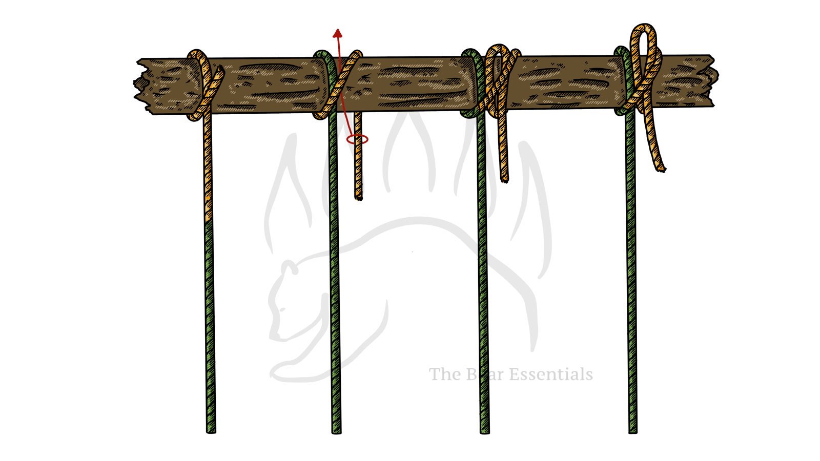 How to Tie The Slipped Clove Hitch - The Bear Essentials Outdoors Co.