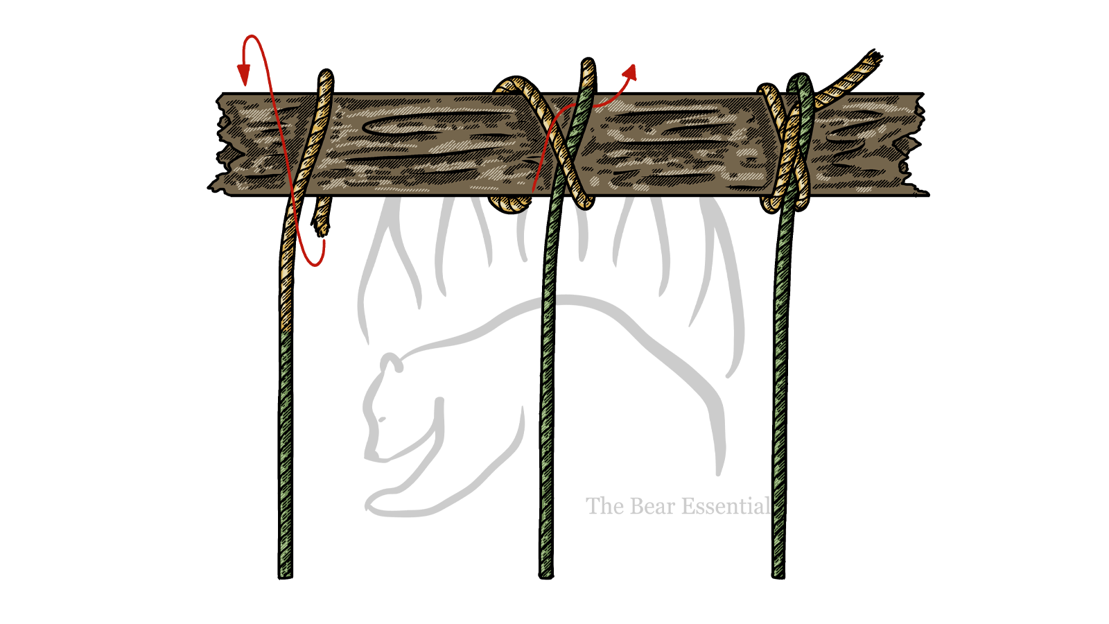 How to Tie the Slipped Ground Line Hitch - The Bear Essentials Outdoors Co.