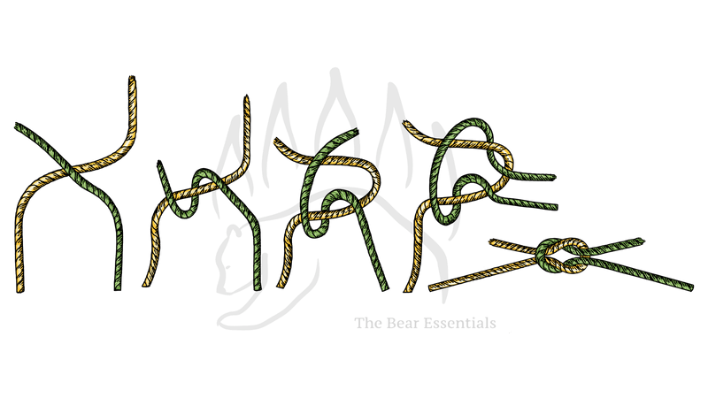 How to Tie The  Square Knot (Reef Knot) - The Bear Essentials Outdoors Co.