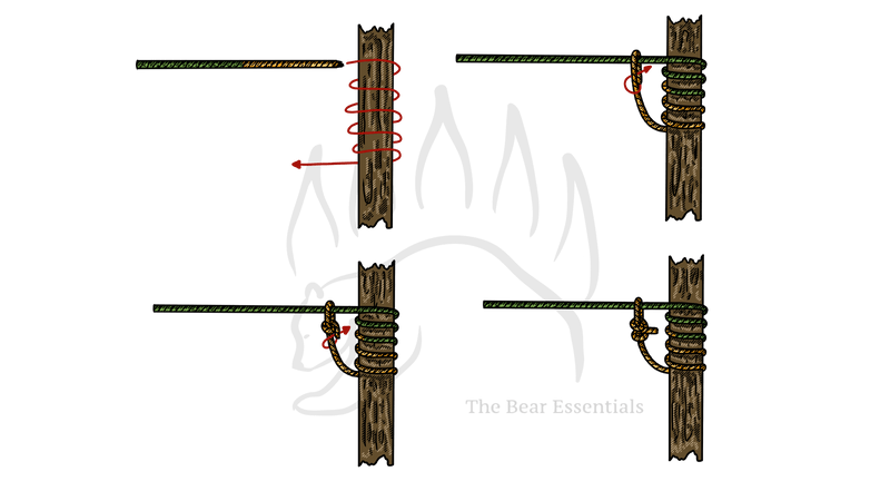How to Tie the Tensionless Hitch (Two Half Hitches) - The Bear Essentials Outdoors Co.