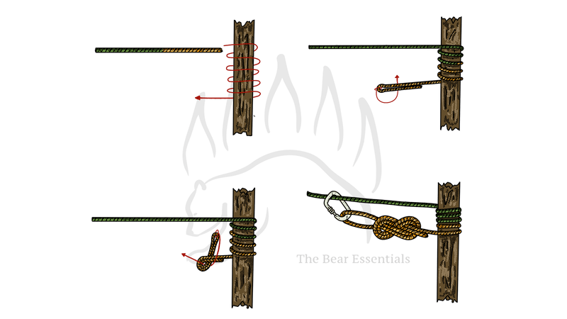 How to Tie the Tensionless Hitch (With a Carabiner) - The Bear Essentials Outdoors Co.