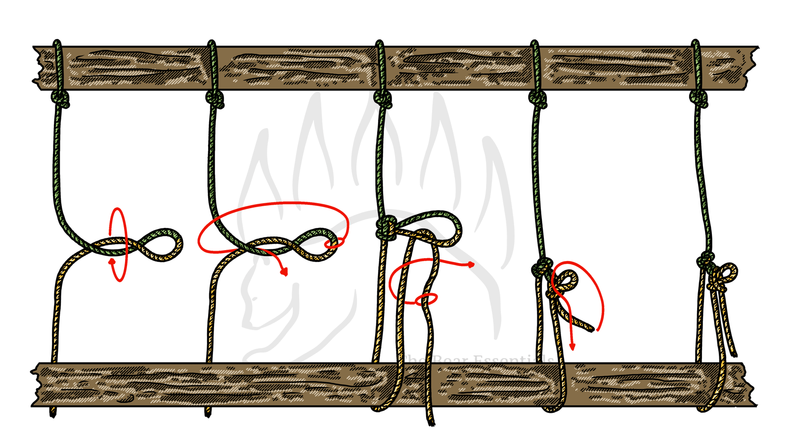 How to Tie the Trucker’s Hitch - Alpine Butterfly Variation - The Bear Essentials Outdoors Co.