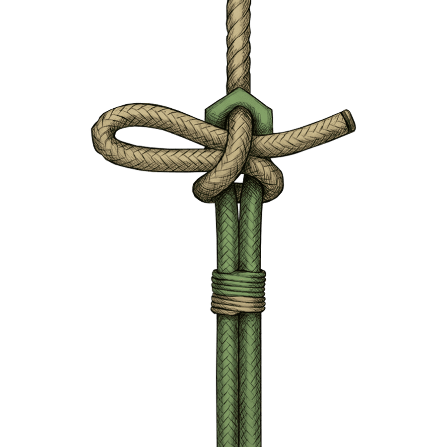 How to Tie the Slipped Becket Hitch in 3D