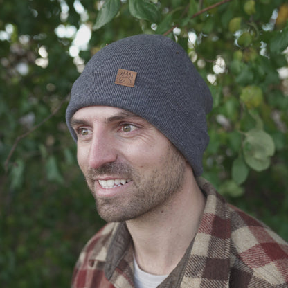 100% Soft Merino Wool Beanie - The Bear Essentials Outdoors Co., Olive, Adult,