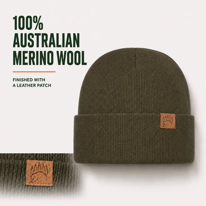 100 percent Merino Wool Beanie
