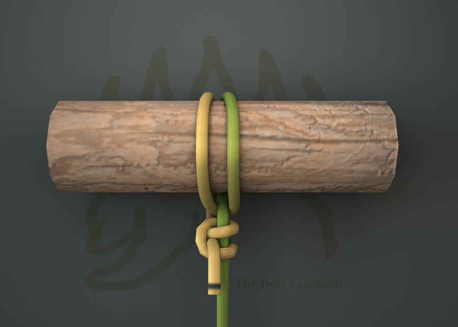 How to Tie The Backhanded Hitch in 3D
