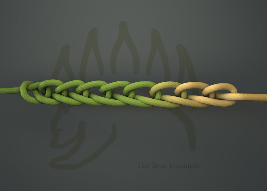 How to Tie the Daisy Chain Knot in 3D
