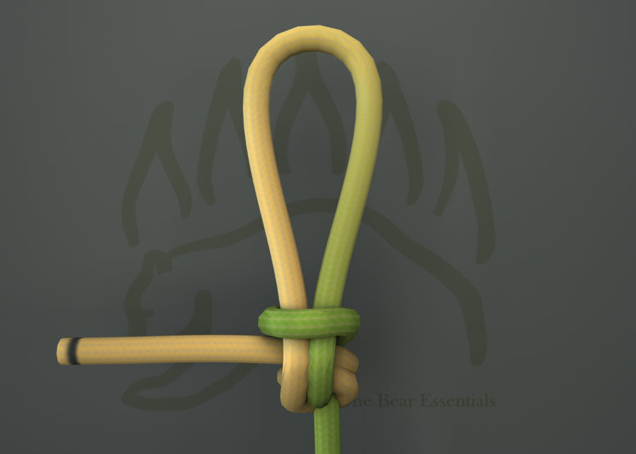 How to Tie The Double Dragon Loop Knot (Rope End Method) in 3D