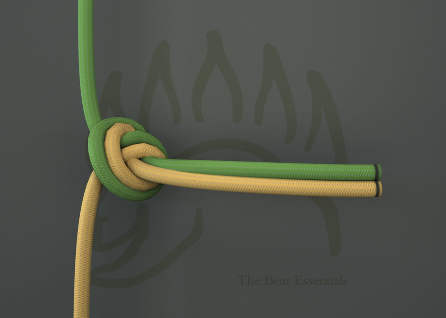 How To Tie the Flat Overhand Bend in 3D