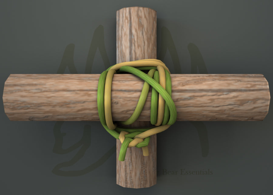 How To Tie a Square Lashing in 3D