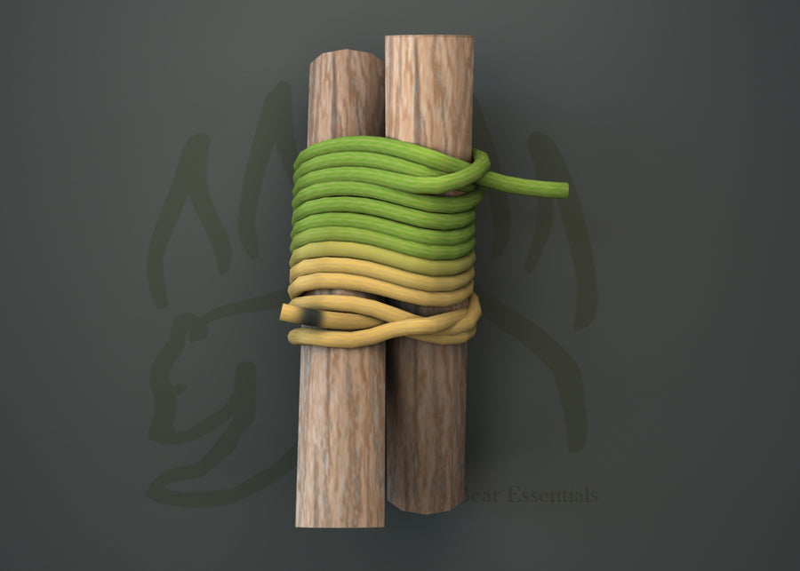How to Tie the Round Lashing in 3D