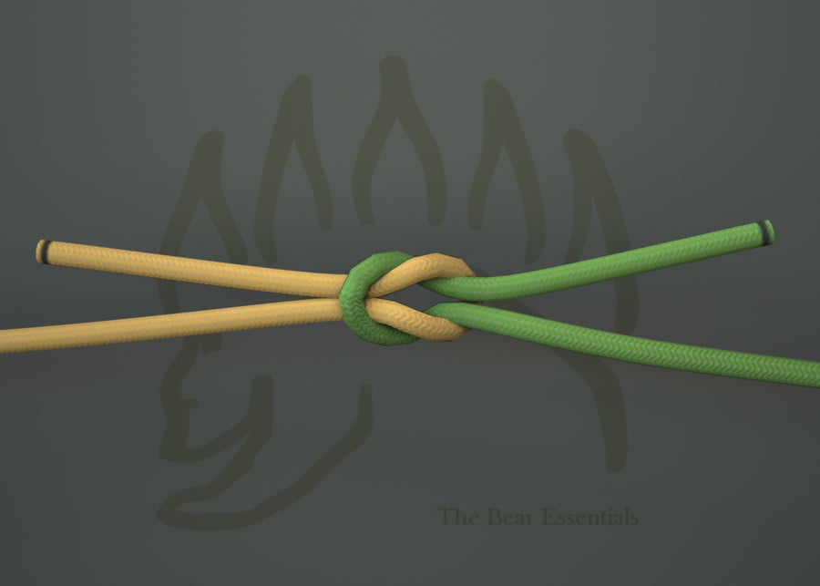 How to Tie The  Square Knot (Reef Knot) in 3D