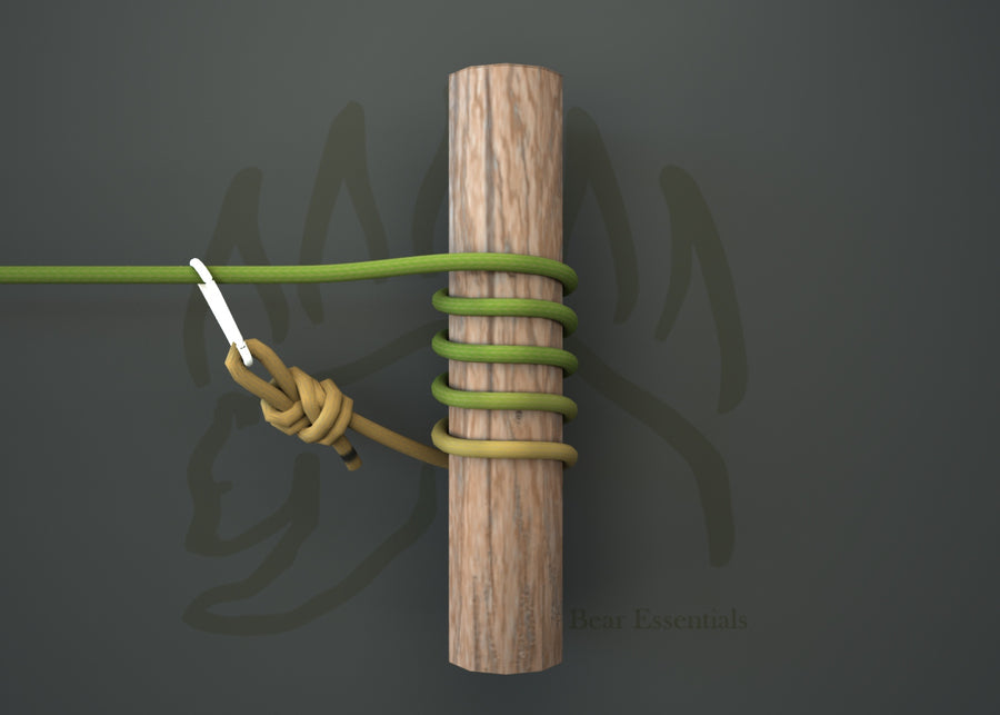 How to Tie the Tensionless Hitch (With a Carabiner) in 3D