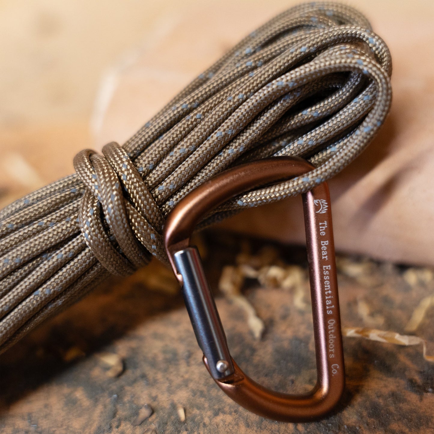 Clearance: Bear Essentials Premium Bushcraft Paracord - (25FT) Extra High Strength - 750lbs - The Bear Essentials Outdoors Co., , ,