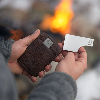 Clearance: Field Sharpener Wallets - The Bear Essentials Outdoors Co., Dark Brown, ,