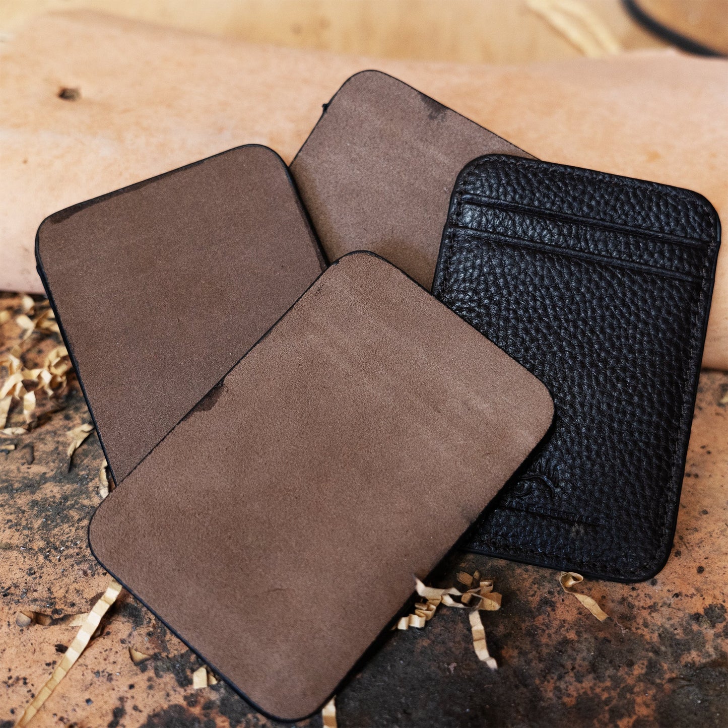 Clearance: Field Sharpener Wallets - The Bear Essentials Outdoors Co., Light Brown, ,