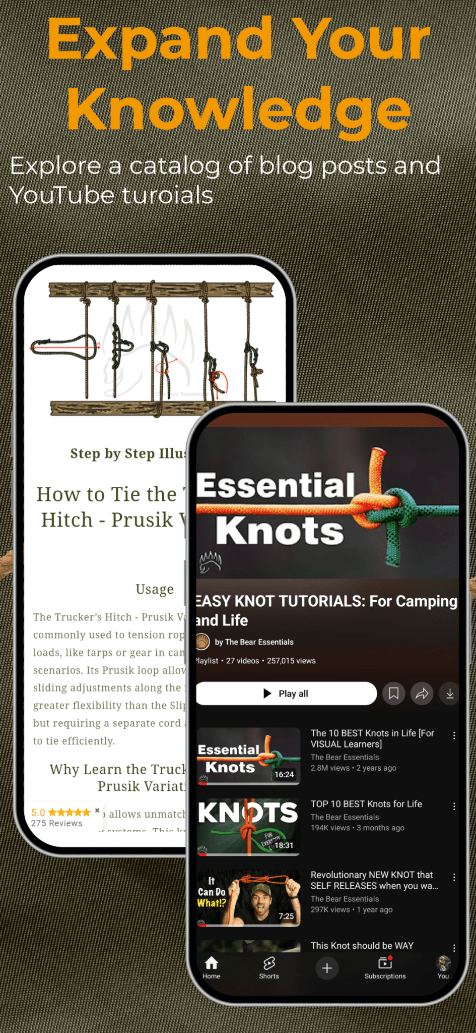 KNOT IQ - 3D & Offline Knot Tying App - The Bear Essentials Outdoors Co., , ,