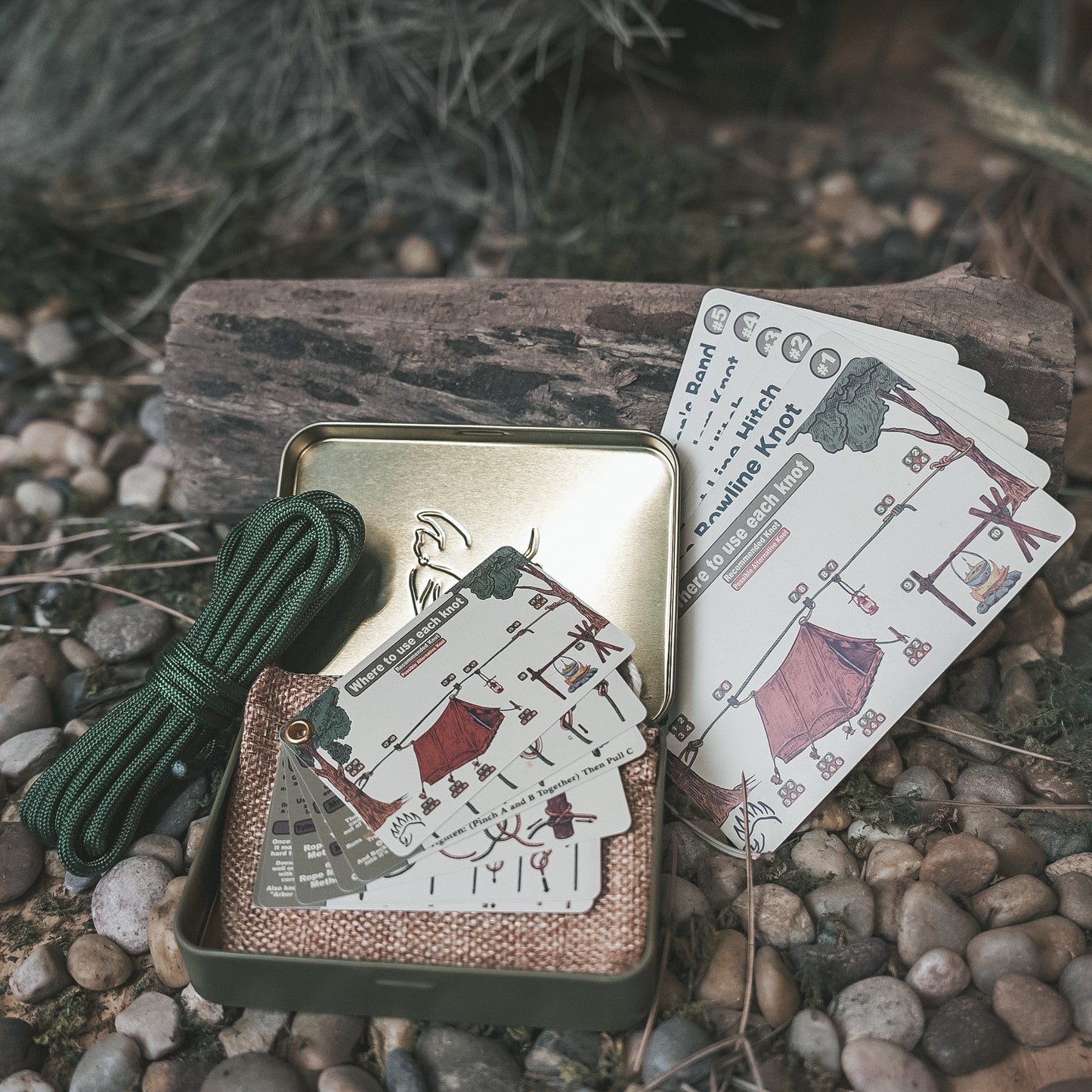 Clearance: The Bear Essentials Knot Tying Kit LARGE - [Camping Knots Edition]